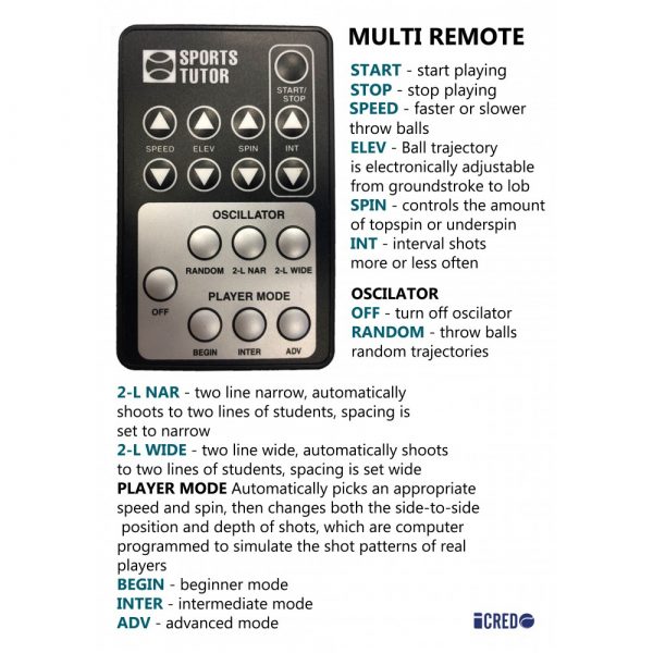 Shotmaker Mini Deluxe with MULTI remote control